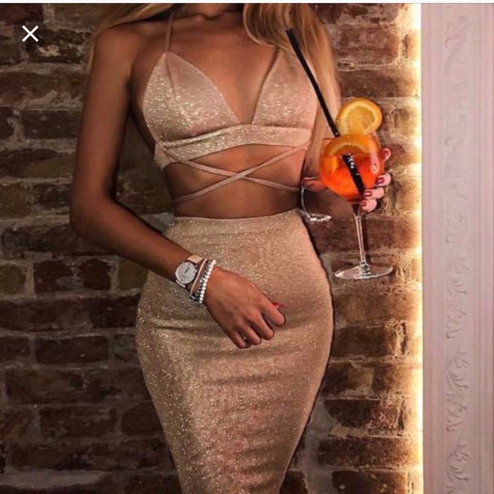 Gold two piece set